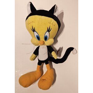Vintage Tweety Bird Plush In Sylvester Costume 12" With Tags Looney Tunes